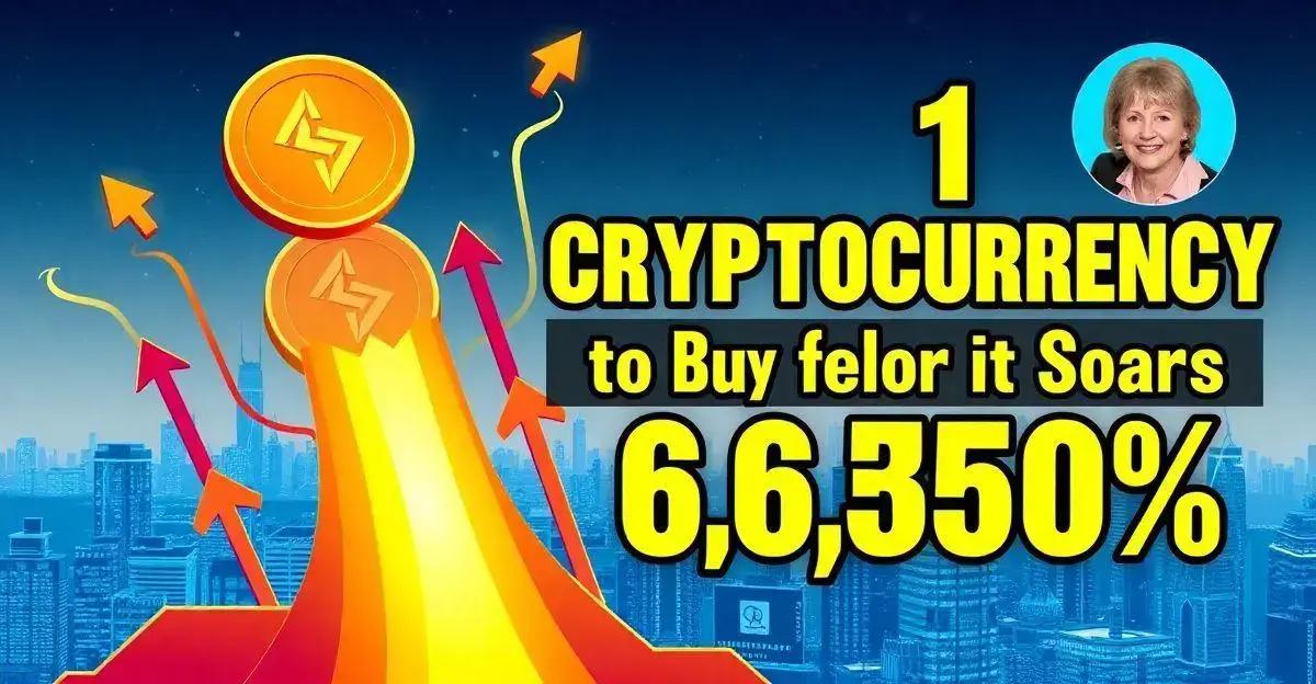 1 Criptomoeda para Comprar Antes de Subir 6.350%