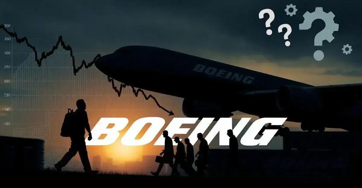 Ações da Boeing: Queda Histórica e Furlough de Funcionários