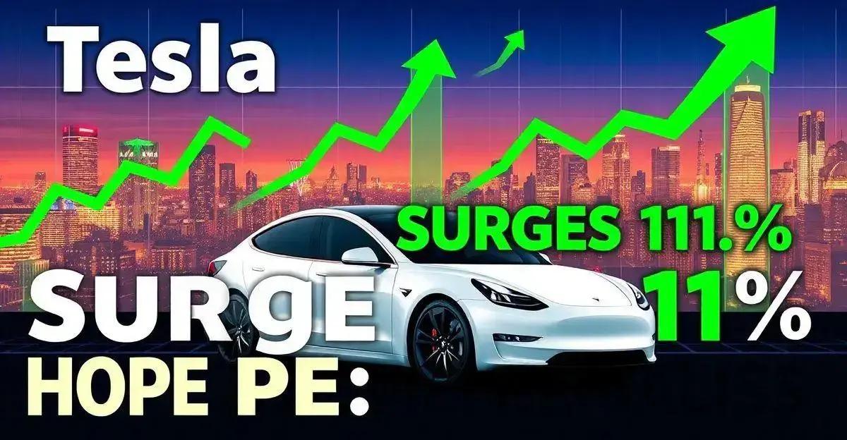 Futuros se recuperam após queda com alta de 11% da Tesla