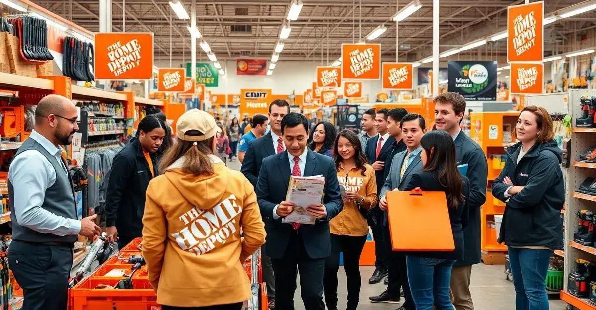 Home Depot: Funcionários Corporativos Agora em Lojas