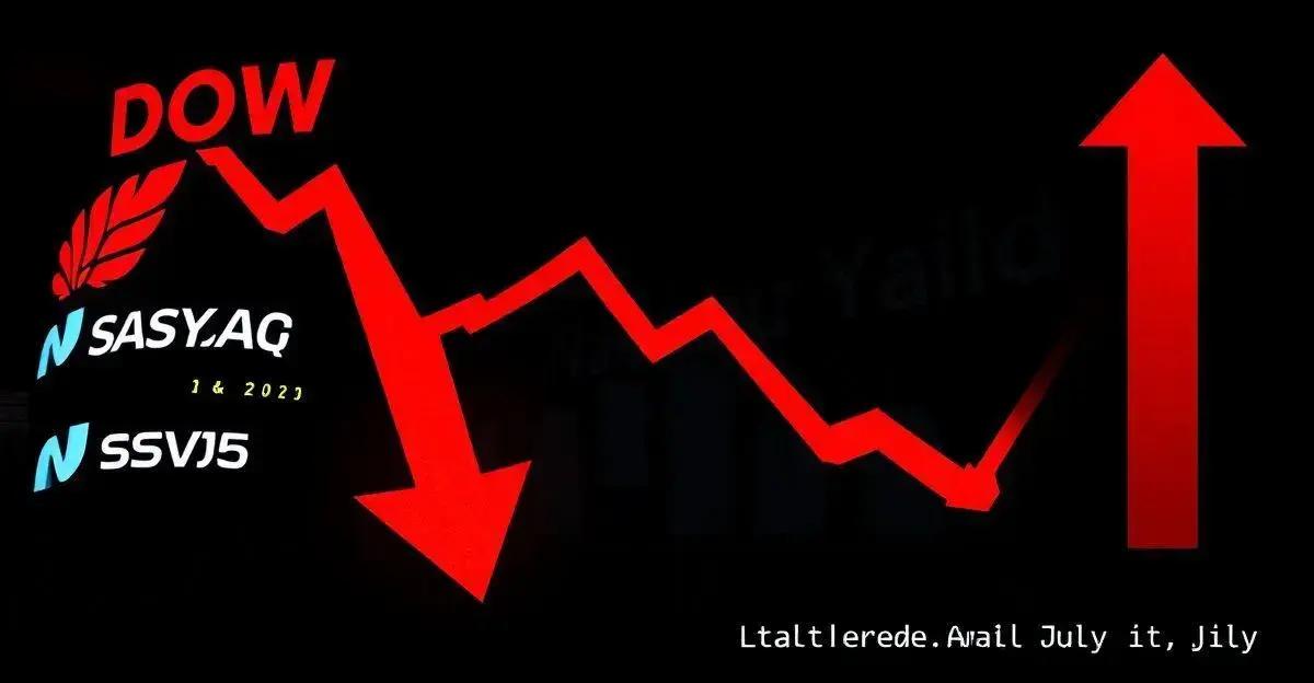 Mercado de Ações Hoje: Queda do Dow, Nasdaq e S&P 500