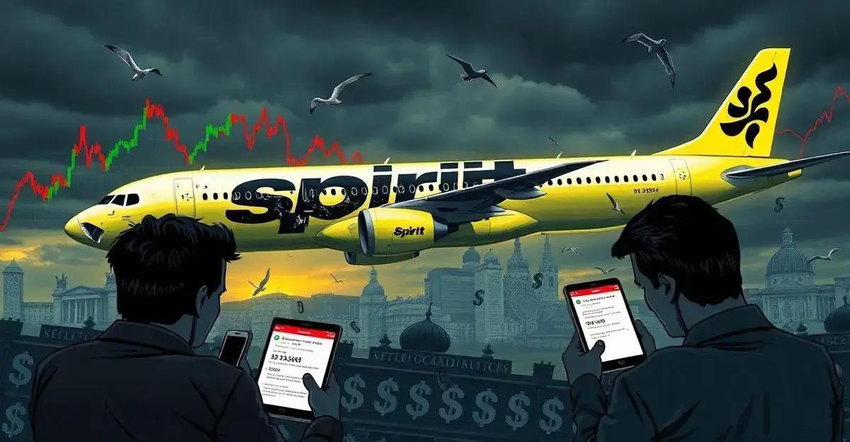 Queda das Ações da Spirit Airlines: Possível Falência à Vista?