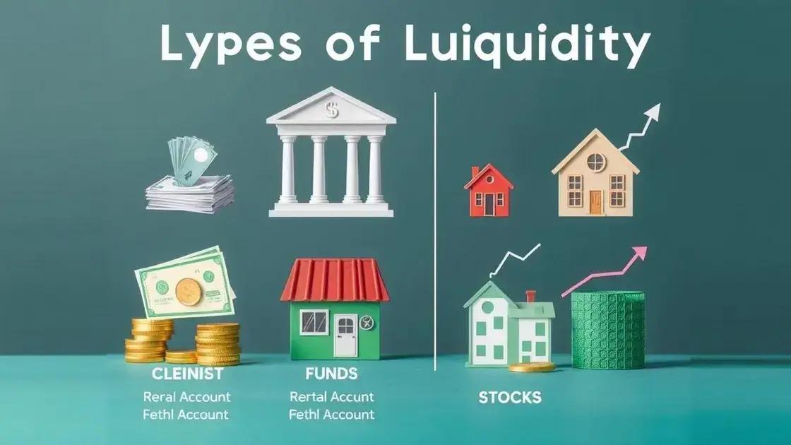 Tipos de liquidez e suas diferenças