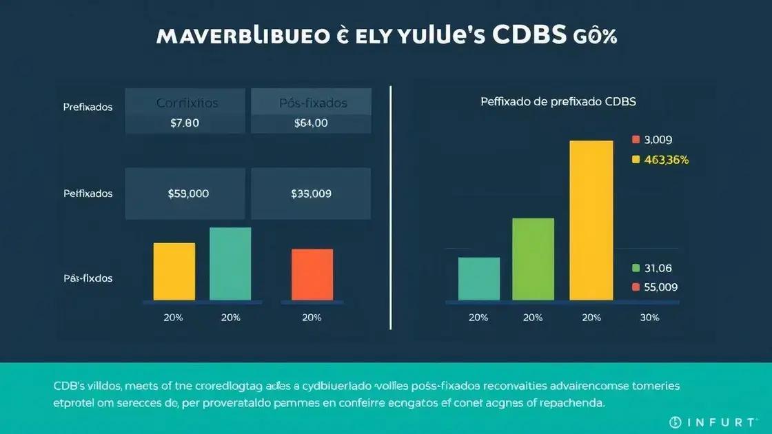 Comparação de rendimentos entre CDBs variados