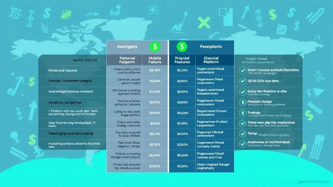 Comparativo entre plataformas populares de investimento internacional
