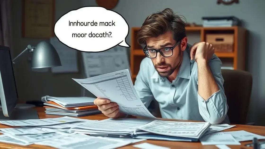 Erros comuns ao usar planilhas